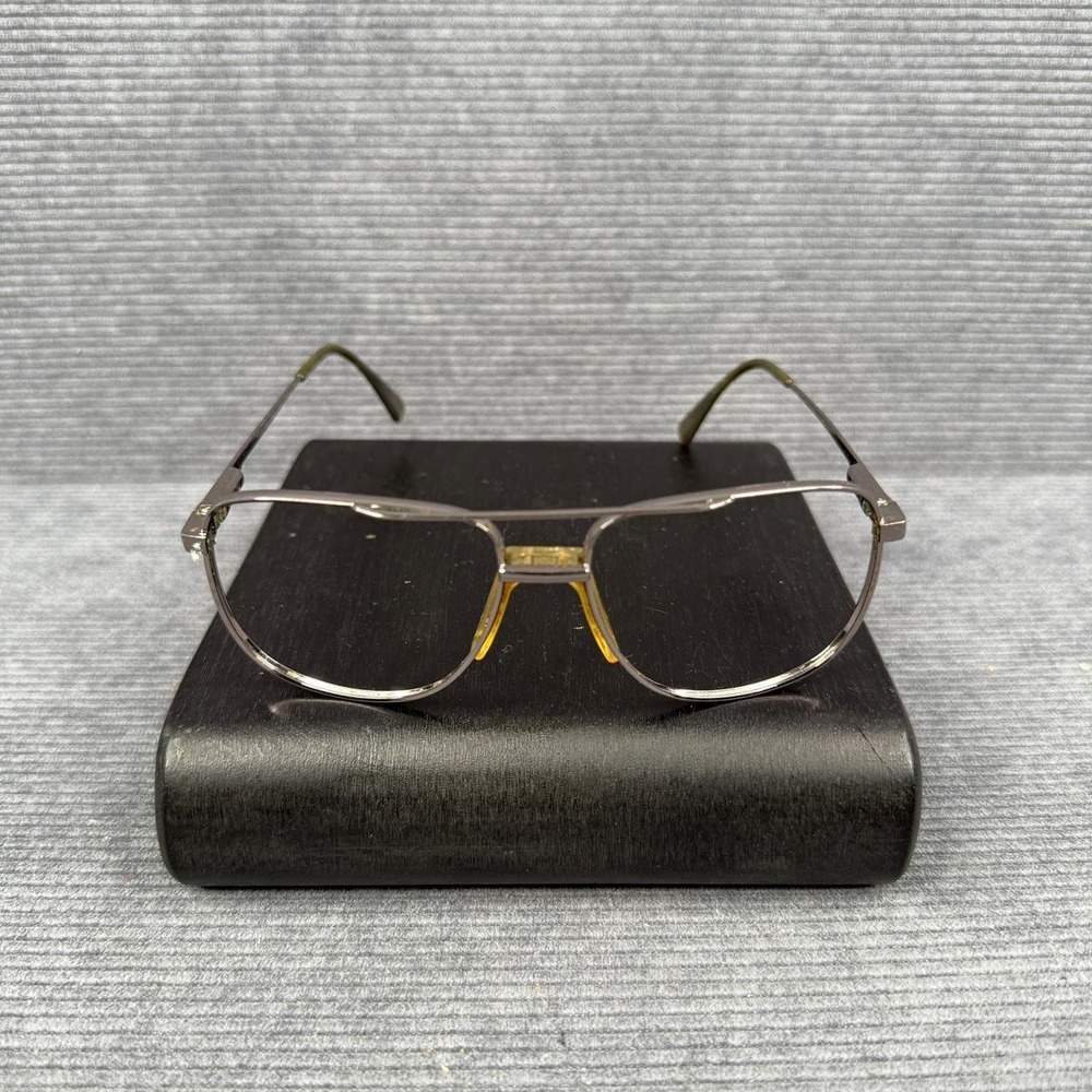 Vintage Safilo Elasta Aviator Eyeglasses Frames Gold Silver 56-16 Italy‎